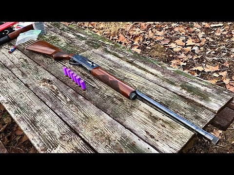 Remington 11-48 Buckshot Loads With BP1680 Wads At The Range
