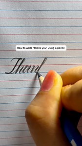 410K views · 4.4K reactions | How To Write ‘Thank you ’ Using A...