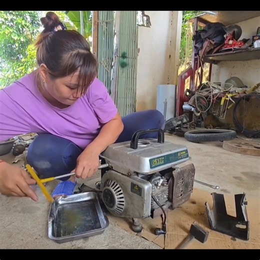The girl repairs and restores a long-abandoned scrap generator | Fully Restoration Solution