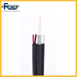 [Hot Item] RG6 Coaxial Cable with DC and Steel Messenger Cable