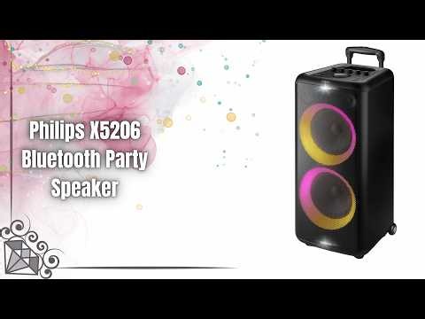 Philips X5206 Bluetooth Party Speaker Review | 80W Deep Bass & 14-Hour Battery!