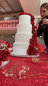 Hermoso pastel para una quinceañera👸🌹✨aquí todo el proceso, acompáñeme a mirar cómo lo decoré 🙏🏻🥹🩷 | Dulce Antojo