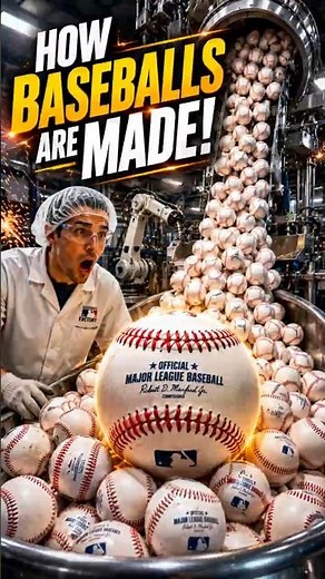 ⚾ How Baseballs Are Made! 😱 Inside the Amazing Factory Process 🏭🔥