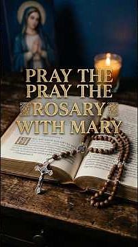 Pray The Rosary With Mary Tonight🙏 #rosaryprayer #howtopraytherosary #praywithmary #catholicprayer
