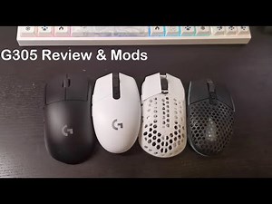 Logitech G305 wireless gaming mouse review & Weight reduction mods