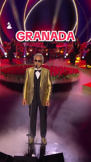 Andrea Bocelli Performs 'GRANADA' Live at Latin Grammys 2023
