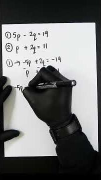 Algebra: Solving Simultaneous Equations #algebra #simultaneousequations