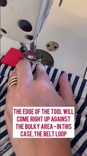 How to over sew thick layers with a Hump Jumper (aka Jean-a-ma-jig) #shorts