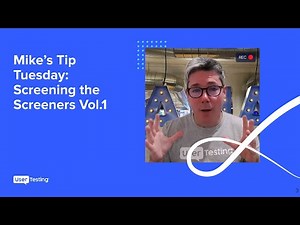 How to Write Better Research Recruiting Screener Questions with UserTesting Vol. 1