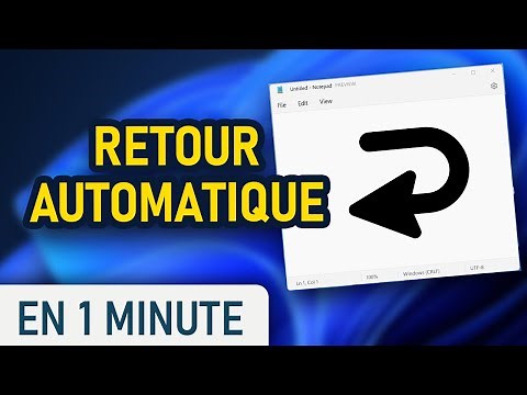 Activer le retour à la ligne automatique sur le Bloc-notes