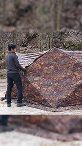 COZY CAMPING IN A EASY & QUICK HOT TENT WITH OVEN | Wild Survival