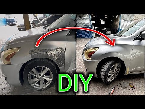 DIY Car Fender Repair and Paint | Step by Step Easy Method