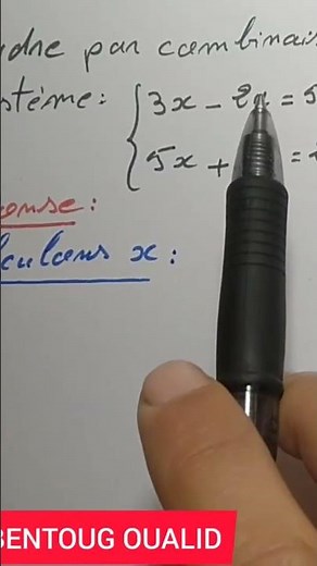 resolution by linear combination | math #system #linear #mathematics