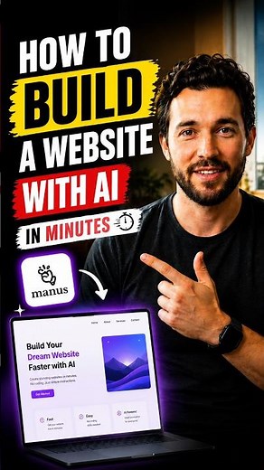 How to Create a Website with AI Without Coding | Manus AI