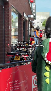 This is the best activity to do in amsterdam totally recommend it 😍✨!!! #amsterdam #mariokarting #netherlands #karting #activity