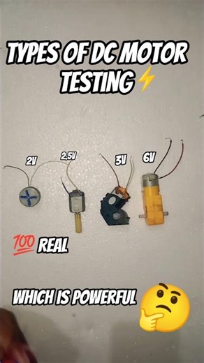 Types of dc motor testing !dc motor which is powerful 💪dc motor 💯real experiment ✅#science #project
