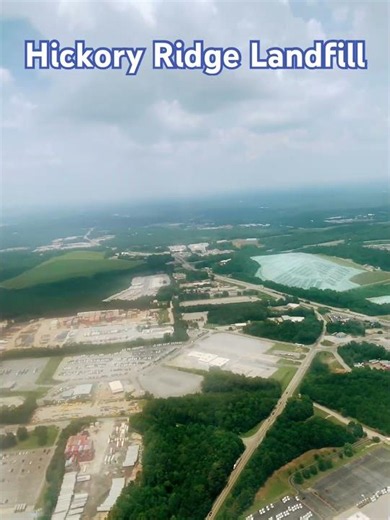 Aerial view of Hickory Ridge Landfill in Conley, Georgia. #ATL #visitgeorgia