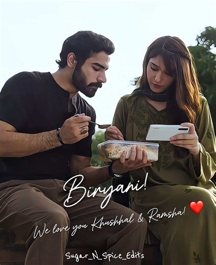 By far, this was the most difficult Biryani edit I made cuz there were so many brilliant and amazing scenes of Khushhal and Ramsha to choose from. I hope I did justice to highlight their hard work! ❤️ Ramsha and Khushhal you both were “natural, magical” and so authentic as Meeran and Nissa in Biryani! ❤️ Your on screen presence will be missed! 🥹 May you both be blessed with more amazing characters that highlight your brilliant acting! Congratulations to you both for your hard work and to entire