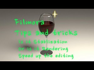 What's causing my problem is it Stabilization or Rendering