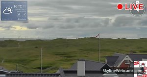【LIVE】 Webcam en direct Plage de Vejers - Danemark | SkylineWebcams