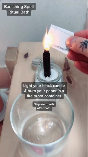 Banishing Spell with Black Candle Ritual