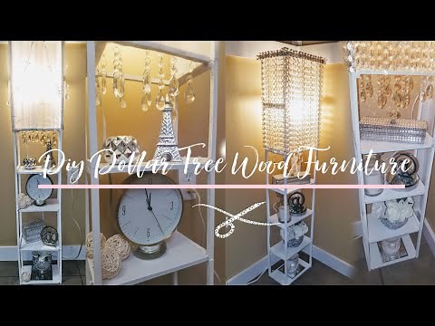 I made wooden furniture using Dollar Tree Materials - DIY Lamp-Shelf | DIY Home Decor | DIY Lamp