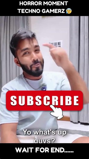 TECHNO GAMERZ SHOCK WHILE PLAYING😥HORROR GAME #technogamerz #shorts