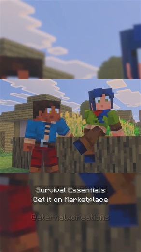 Survival Essentials is OUT NOW! #minecraft #bedrock #addon #marketplace #fyp #mod #mobs