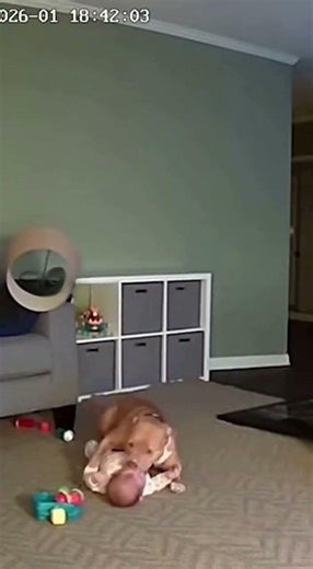 DOG SAVES BABY DURING HOUSE SHIFT OMG