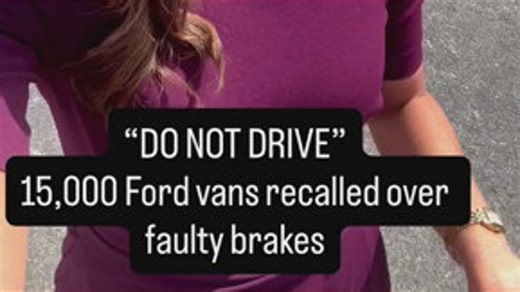 15,000 Ford vans recalled over faulty brakes