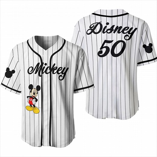 New Mickey Baseball Jersey Pattern TShirt Adults kids Disney Minnie Mickey Mouse Short Sleeve Fashion Loose Breathable T-shirt LS - Walmart.ca