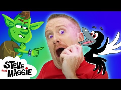 Haunted Forest Monsters for Kids with Steve and Maggie | Forest Animals | Go Away, Scary Goblins!