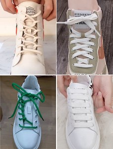 35K views · 203 reactions | 10+ Creative Ways to fasten Shoelaces - Perfect ideas how to tie shoe laces | Art & Craft | Facebook