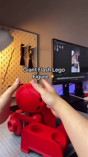 Giant Flash Lego Figure ⚡️#theflash #flash #lego #legofigure #3dprinting