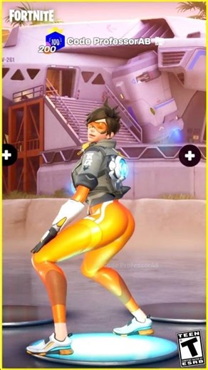 *New* Fortnite Whiplash Emote Tracer Skin 🍑😜😍 Overwatch Collab 😱🔥
