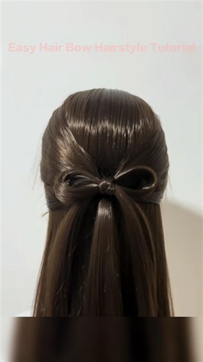 Stop Using Hair Clips! Try This Viral Hair Bow Hack Instead 🎀 #easyhairstyles #makeuptutorial