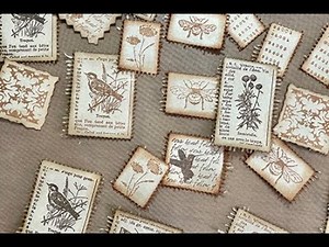 faux postage stamps (Junk Journal Ephemera)