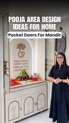 Pooja Area In Living Room | Small Space Mandir Ideas #home #interiordesign