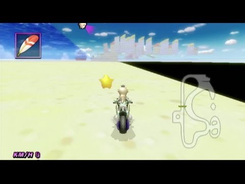MKWii Driving into secret beach areas in Peach Beach