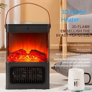 [Hot Item] Space Heaters Simulation Fireplace Thermoelectric 3D Flame Heater Electric Heating