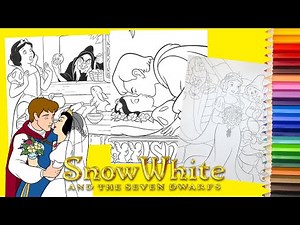 Coloring Disney Snow White & the Seven Dwarfs - Coloring Pages for kids