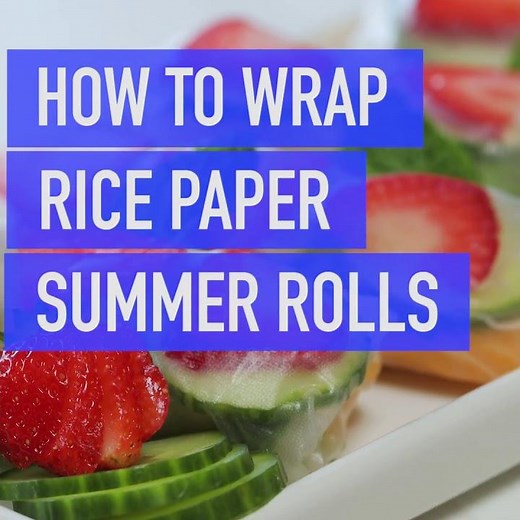 How to Wrap Rice Paper Summer Rolls