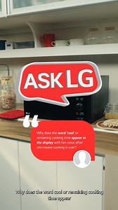1.2M views · 710 reactions | "Why does the word 'cool' or remaining cooking time appear in the display with fan noise after microwave cooking is over?" #LifesGood #LG #AskLG #microwave #oven #frequentlyaskedquestions #FAQ #questions #howto #Information #helpful #help #tutorial #instructions #mustknow #FYP #ForYouPage #DIY #ForYou #HowTo #HomeImprovement #homefixes #DIYtutorial #DIYHome #quickfix #easyfix #fypph #fypphilippines #howtodo #easyimprovement | LG Global | Facebook