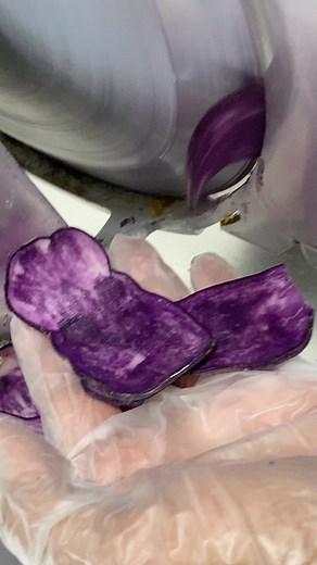 16K views · 21 reactions | Peruvian purple tuber chips  #peruvianfood #peruvian #adamschihab what do you think? | Adam Schihab | Facebook