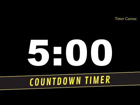 ⏳ 5-Minute Silent Countdown Timer | Cuckoo Alarm & Black Screen