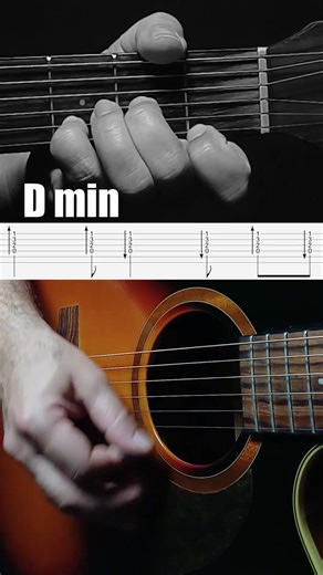 D Minor Rhythm Pattern (TAB) | Easy Acoustic Guitar Groove