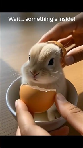 You Won’t Believe What Came Out of This Egg! 🐰✨ #Shorts