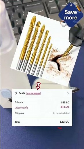 6 PCS Titanium-Plated Drill Bits for Metalworking