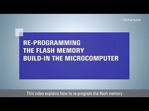 Re-programming the flash memory build-in the microcomputer
