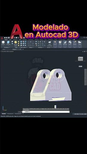 Modelado en Autocad 3D 😎🔮 #arquitectura #ingenieria #autocad #autocadblocks #mexico #peru